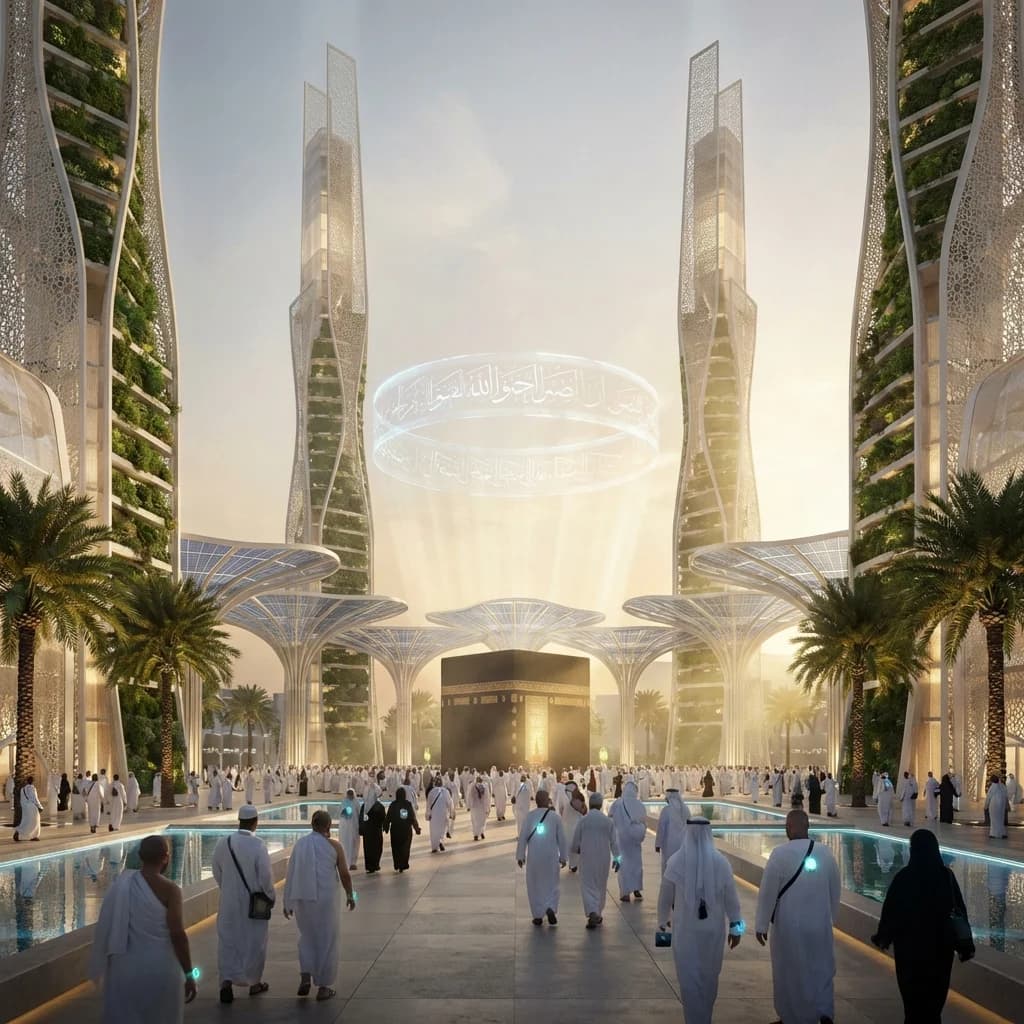 Futuristic Hajj Vision - Immersive VR pilgrimage experience